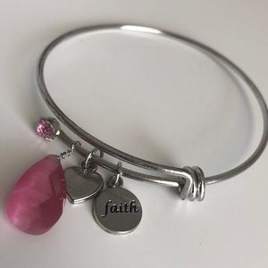 Faith charm bracelet
